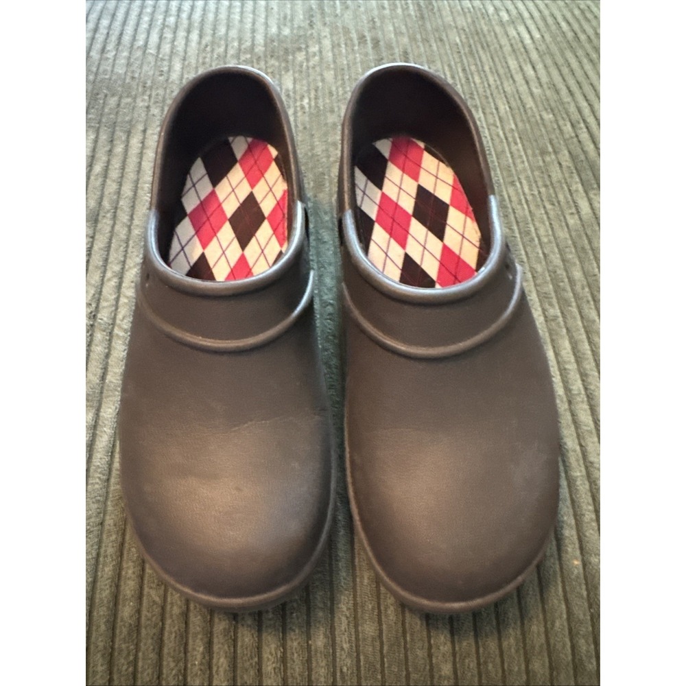 Women's Crocs NERIA Clogs  Size 8 Brown Nurse Nursing Slip Resistant